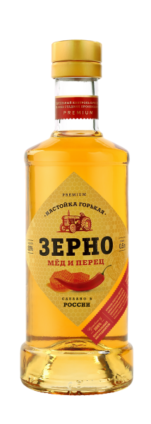 Ликер Зерно Мед и Перец 35% 0,5 л фото
