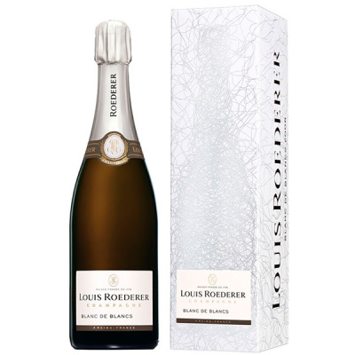 Шампанское Белое Брют Louis Roederer Blanc de Blancs Champagne Grafika in gift box 2016 0,75 л фото