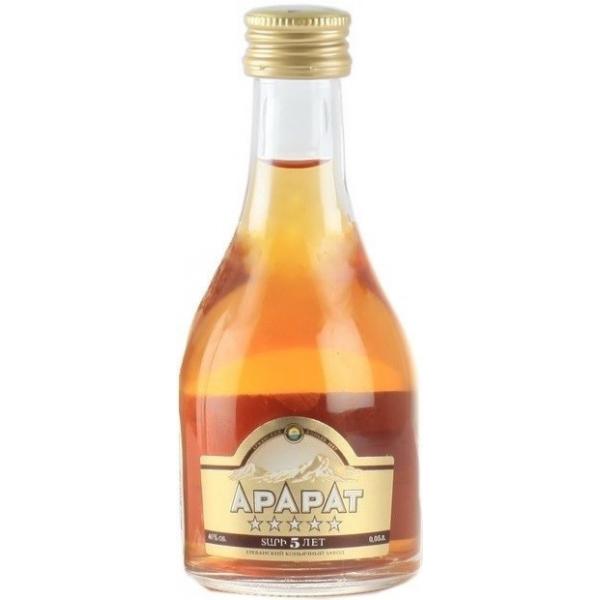 Коньяк Арарат 5 лет 40% 0,05 л фото