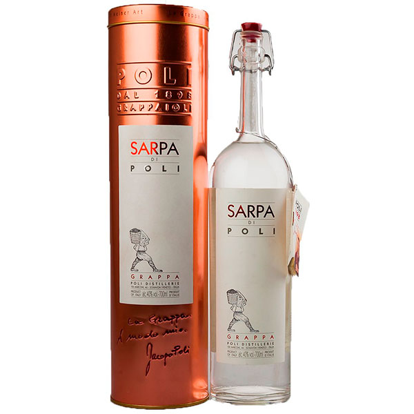 Граппа Поли Сарпа ди Поли 40% 0,7 л в тубе фото