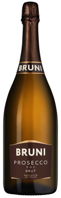 Вино игристое Бруни Просекко Брют 2024 Белое Брют 11% 1,5 л фото