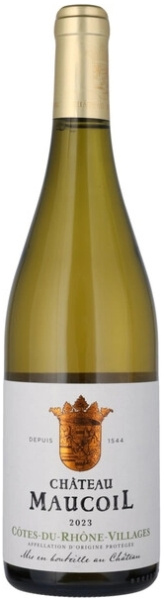 Вино Шато Мокуаль Кот дю Рон Вилляж Блан 2023 белое сухое 13,5% 0,75 л фото