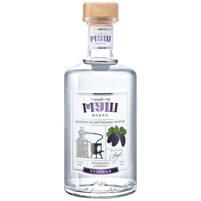 Дистиллят Муш Тутовая 40% 0,5 л фото