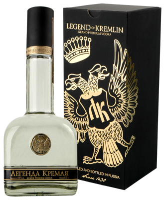 Водка Легенда Кремля в тубе 40% 0,5 л фото