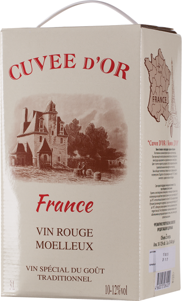 Вино Олимп Кюве д’Ор Красное Полусладкое красное полусладкое 11% 3 л фото