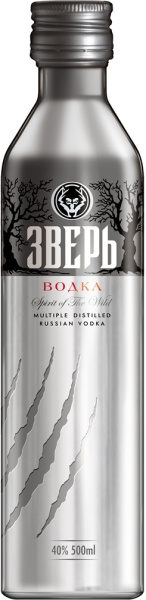 Водка Зверь 40% 0,5 л фото