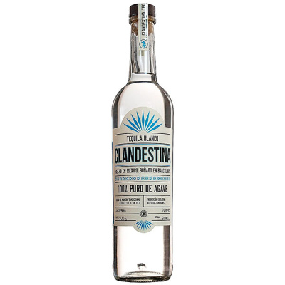 Текила Кландестина Бланко 38% 0,7 л фото