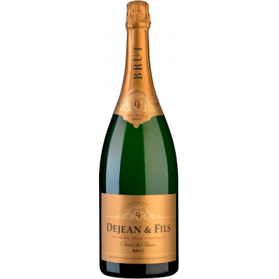 Вино игристое Дежа & Филс Блан де Блан белое брют 11,5% 1,5 л фото