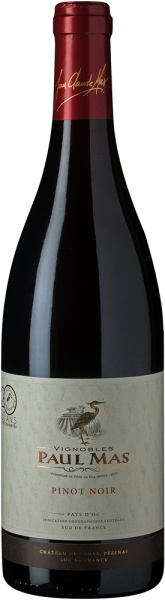 Вино Поль Мас Пино Нуар Пэи д’Ок 2022 Красное Сухое 13% 0,75 л фото