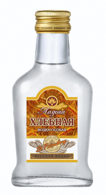 Водка Ладога Хлебная Фляга 40% 0,1 л фото