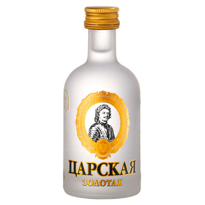 Водка Царская Золотая 40% 0,05 л фото