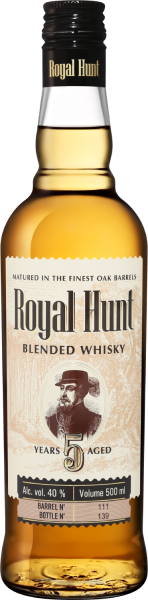 Виски Роял Хант Блендед 5 лет 40% 0,5 л фото