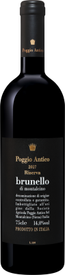 Вино Поджио Антико Брунелло ди Монтальчино Ризерва 2018 красное сухое 15% 0,75 л фото