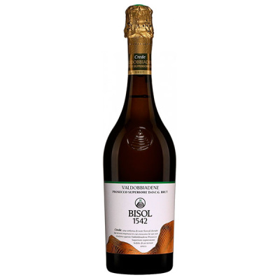 Вино игристое Бизоль Креде Вальдоббьядене Просекко Супериоре Брют белое 11,5% 0,75 л фото