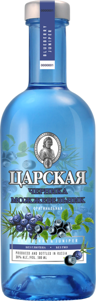 Водка Царская Оригинальная Черника Можжевельник 38% 0,5 л фото