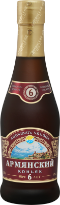Бренди Веди-Алко Армянский 6 Лет 40% 0,25 л фото