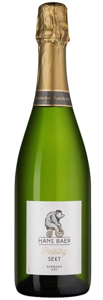 Вино игристое Ханс Баер Рислинг Зект 2024 Белое Сухое 12% 0,75 л фото