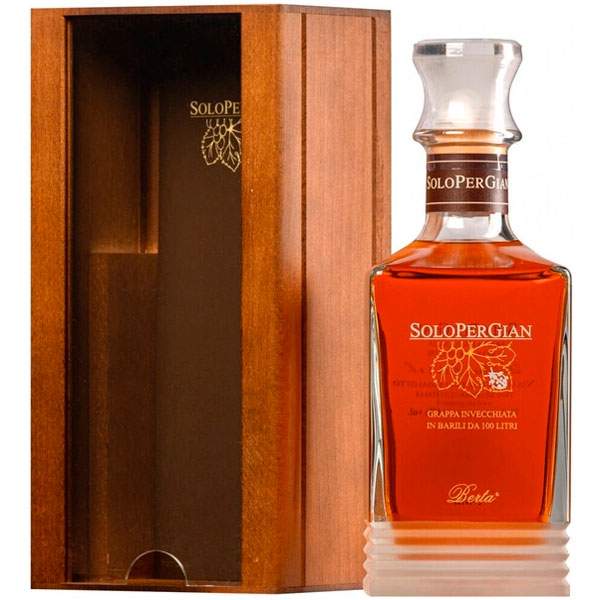 Граппа Берта СолоПерДжан 2011 43% 0,7 л в дер. кор. фото