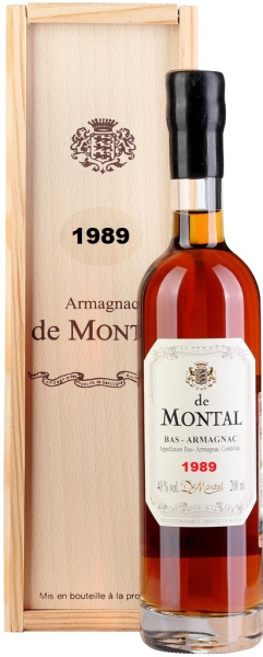 Арманьяк де Монталь Ба Арманьяк 1951 40% 0,2 л в дер. кор. фото