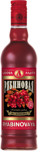 Настойка Ладога Рябиновая На Коньяке 24% 0,5 л фото