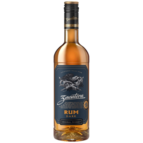 Ром Закатера Темный 37,5% 0,7 л фото